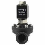 Électrovanne électrique à action semi-directe à deux voies normalement ouverte Elephant DW-51-NO EPDM G 110/220V, matériau du corps - Nylon 66, joint - EPDM