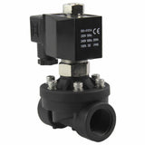 Électrovanne électrique à action semi-directe à deux voies normalement ouverte Elephant DW-51-NO EPDM G 110/220V, matériau du corps - Nylon 66, joint - EPDM
