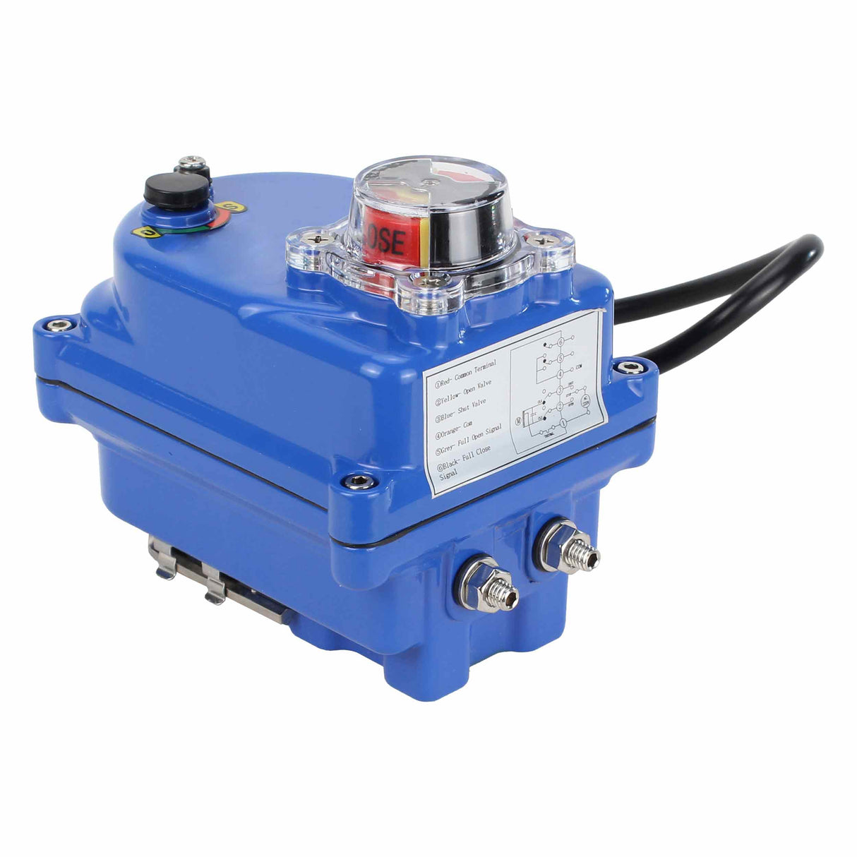 Actionneur électrique quart de tour Elephant 003 bleu 12 V