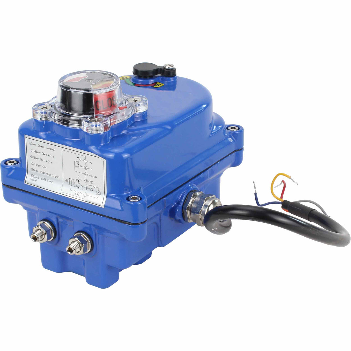 Actionneur électrique quart de tour Elephant 003 bleu 12 V