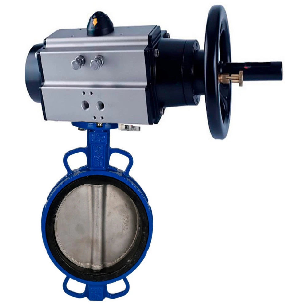 Water Butterfly valves Elephant WBV1413E-2W-Fb-H DN150 16 bar, wafer type, body - GGG50 cast iron, disc - GGG40 cast iron, seal - EPDM, with PA-DA-105-1 pneumatic actuator