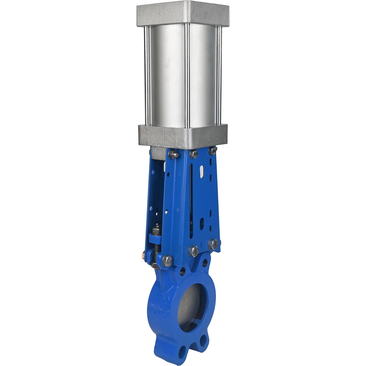 Gate valves Elephant GVKR1331E-1W-Fb-2P-WENZ PN16 unidirectional, interflanged, spindle - extendable, body - cast iron GGG40, gate - stainless steel 304, seal - EPDM, pneumatically actuated, WENZ