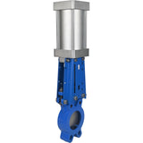 Gate valves Elephant GVKR1331E-1W-Fb-2P-WENZ PN16 unidirectional, interflanged, spindle - extendable, body - cast iron GGG40, gate - stainless steel 304, seal - EPDM, pneumatically actuated, WENZ