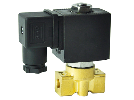 Électrovanne électrique à deux voies normalement fermée à action directe Elephant DHSM31-НЗ VITON G 110/220V, matériau du corps - laiton, joint - Viton