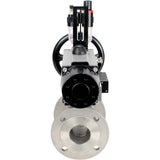 Ball valves Elephant BV3232P(2pc)-FP-F-ISO-H DN80-100 16 bar, full bore flanged, stainless steel SS316, seal - PTFE, with pneumatic actuator PA-DA-105-1 double acting, with pneumatic distributor 4M310-08 220V , with ATU AFC2000