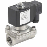 Électrovanne électrique à action directe à deux voies normalement fermée Elephant VS2W-201E-NC EPDM 24V, matériau du corps - acier inoxydable AISI 304, joint - EPDM