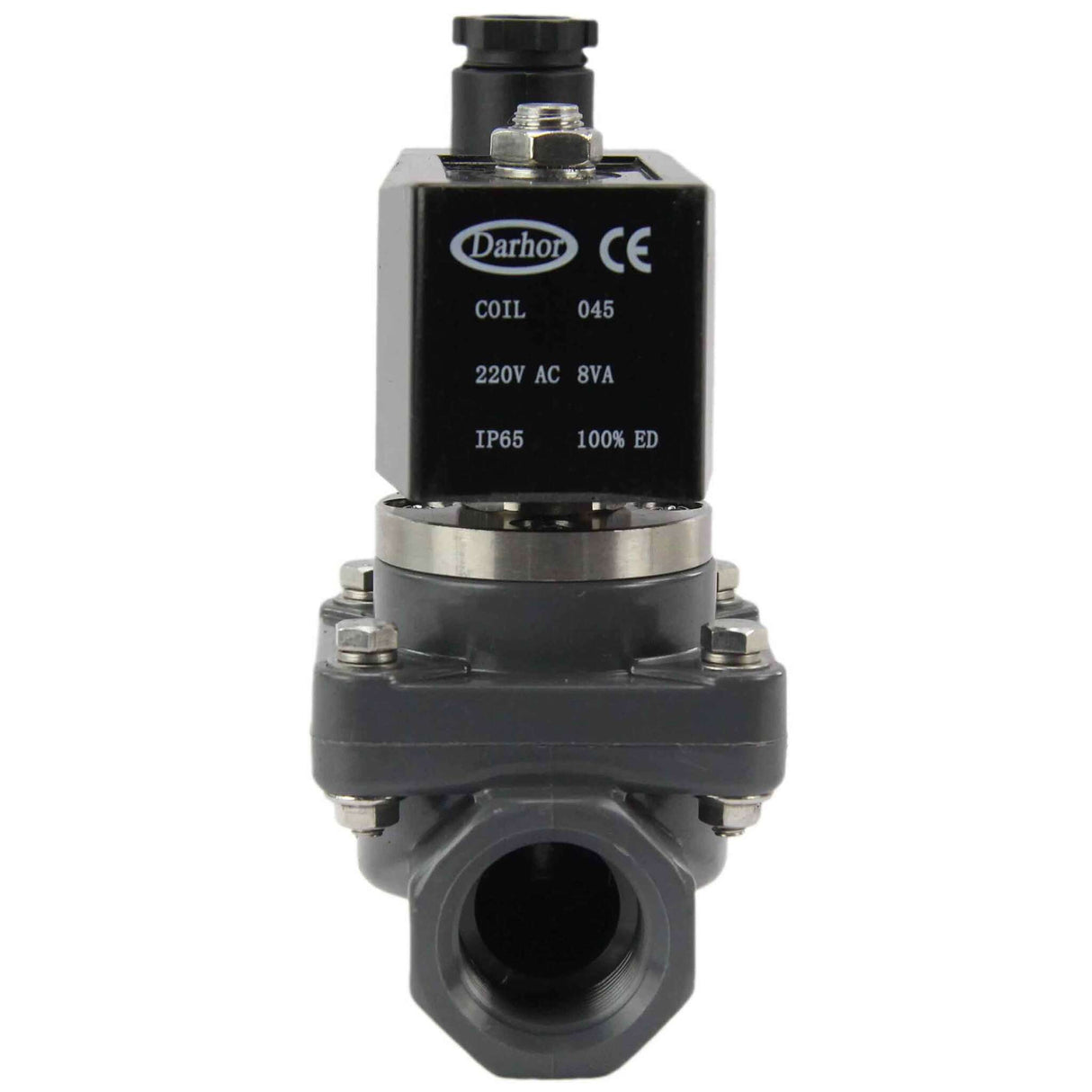 Électrovanne électrique à deux voies à action indirecte normalement fermée Elephant DHF21-CP-НЗ VITON G 24V, matériau du corps - PSP-Fire Resistant Line, joint - Viton