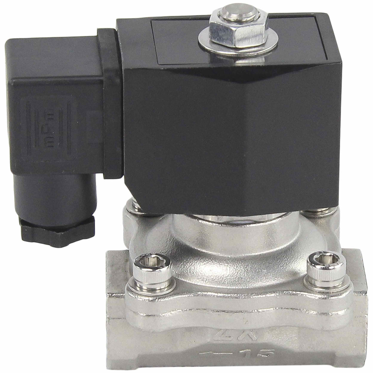 Électrovanne électrique à action directe à deux voies normalement fermée Elephant VS2W-201V-NC VITON 24V, matériau du corps - acier inoxydable AISI 304, joint - Viton