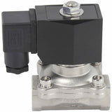 Électrovanne électrique à action directe à deux voies normalement fermée Elephant VS2W-201V-NC VITON 24V, matériau du corps - acier inoxydable AISI 304, joint - Viton