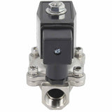 Électrovanne électrique à action directe à deux voies normalement fermée Elephant VS2W-201V-NC VITON 24V, matériau du corps - acier inoxydable AISI 304, joint - Viton
