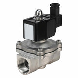 Électrovanne électrique à action directe à deux voies normalement fermée Elephant VS2W-301E-NC EPDM 110/220V, matériau du corps - acier inoxydable AISI 304, joint - EPDM