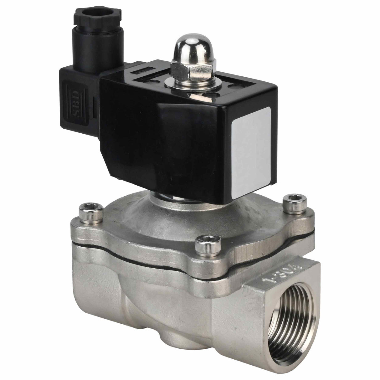 Électrovanne électrique à action directe à deux voies normalement fermée Elephant VS2W-301E-NC EPDM 110/220V, matériau du corps - acier inoxydable AISI 304, joint - EPDM