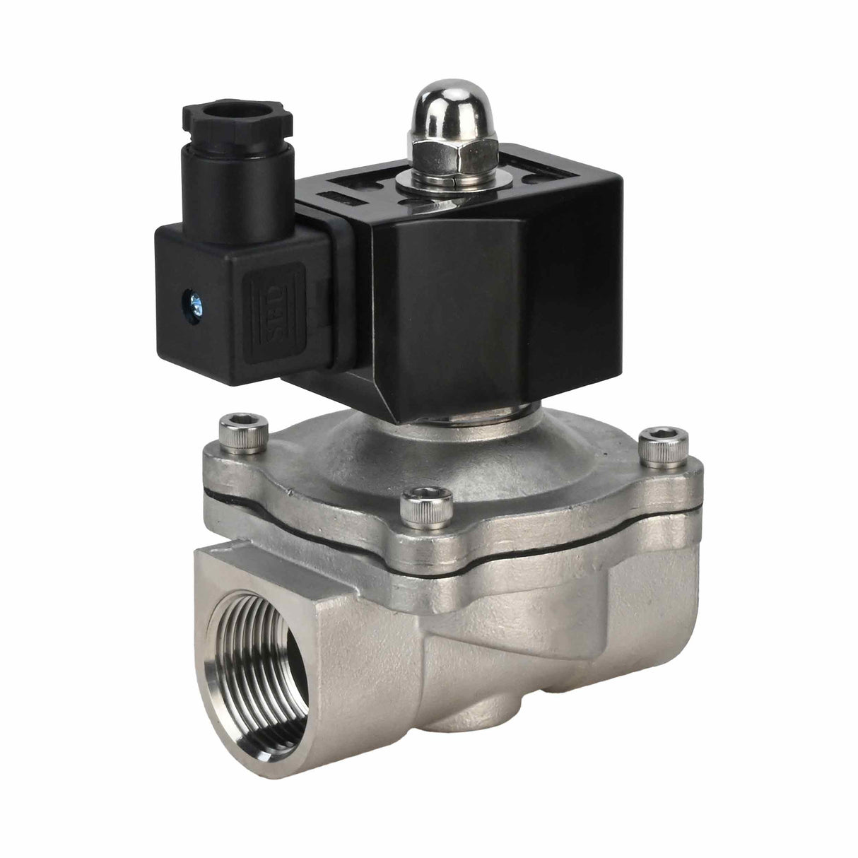 Électrovanne électrique à action directe à deux voies normalement fermée Elephant VS2W-301E-NC EPDM 24V, matériau du corps - acier inoxydable AISI 304, joint - EPDM