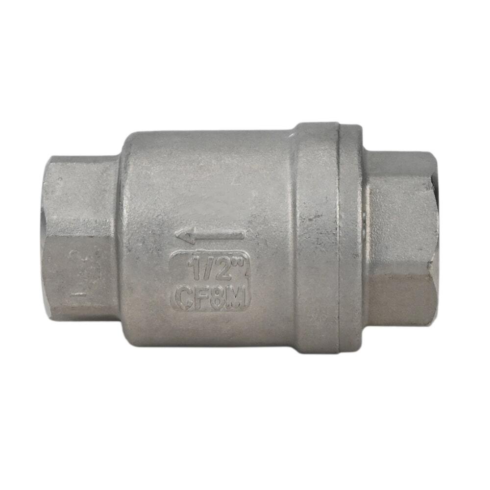 Clapet anti-retour à ressort Elephant VCS3232P-T, matériau du corps - acier inoxydable AISI 316, matériau de l'élément de fermeture - acier inoxydable AISI 316, joint - PTFE
