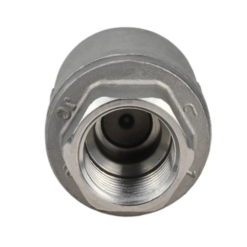 Clapet anti-retour à ressort Elephant VCS3232P-T, matériau du corps - acier inoxydable AISI 316, matériau de l'élément de fermeture - acier inoxydable AISI 316, joint - PTFE