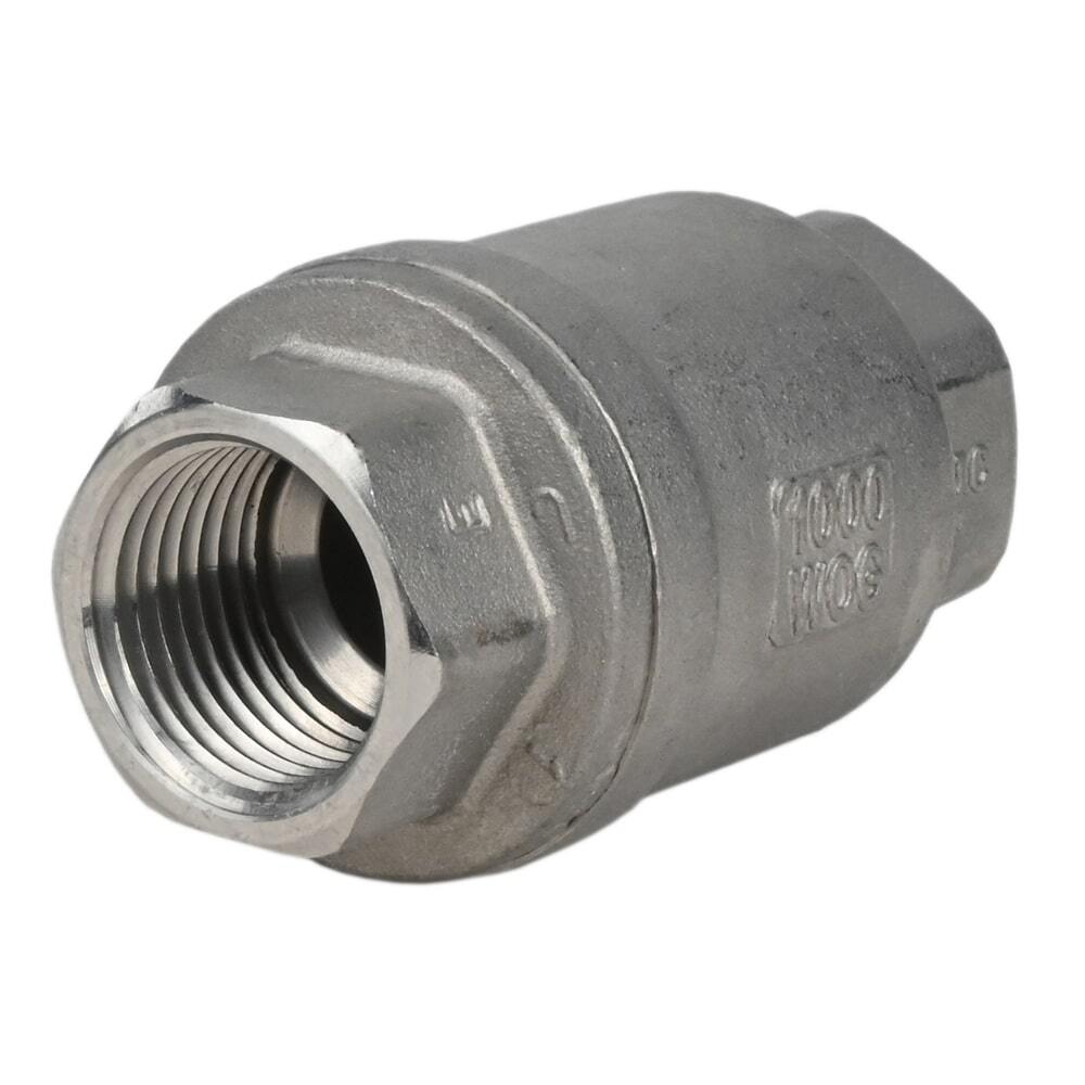 Clapet anti-retour à ressort Elephant VCS3232P-T, matériau du corps - acier inoxydable AISI 316, matériau de l'élément de fermeture - acier inoxydable AISI 316, joint - PTFE