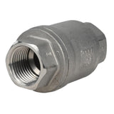 Clapet anti-retour à ressort Elephant VCS3232P-T, matériau du corps - acier inoxydable AISI 316, matériau de l'élément de fermeture - acier inoxydable AISI 316, joint - PTFE
