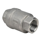 Clapet anti-retour à ressort Elephant VCS3232P-T, matériau du corps - acier inoxydable AISI 316, matériau de l'élément de fermeture - acier inoxydable AISI 316, joint - PTFE