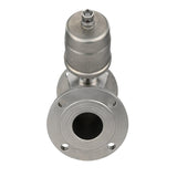 Vanne pneumatique Elephant VS3232PV-F-1PNC PSI232, matériau du corps - acier inoxydable AISI 316, à bride, en forme de Y