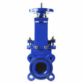 Vanne à guillotine Elephant GVKN1331N-2W-Fb PN10, matériau du corps - fonte GGG40, matériau du couteau - acier inoxydable AISI 304, joint - NBR, tige uniquement