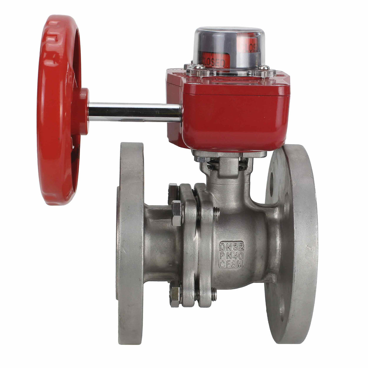 Robinet à boisseau sphérique en acier inoxydable Elephant kchfp HGBF, matériau du corps - acier inoxydable AISI 316L, matériau de la bille - acier inoxydable AISI 316L, joint - PTFE, commande par poignée