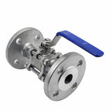 Robinet à boisseau sphérique en acier inoxydable Elephant BV.F.Fp.T.316.180 580 psi, SS316, passage intégral, raccord à bride, avec poignée