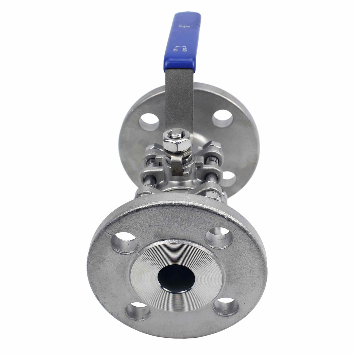 Robinet à boisseau sphérique en acier inoxydable Elephant BV.F.Fp.T.316.180 580 psi, SS316, passage intégral, raccord à bride, avec poignée