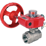 Robinet à boisseau sphérique en acier inoxydable Elephant kshmp316-elephant-hgbf, matériau du corps - acier inoxydable AISI 316, matériau de la bille - acier inoxydable AISI 316, joint - PTFE, à engrenage