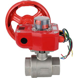 Robinet à boisseau sphérique en acier inoxydable Elephant kshmp316-elephant-hgbf, matériau du corps - acier inoxydable AISI 316, matériau de la bille - acier inoxydable AISI 316, joint - PTFE, à engrenage