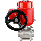 Robinet à boisseau sphérique en acier inoxydable Elephant BVPP 316.200-ISO PSI914 SS316 passage intégral, à souder, matériau du corps - acier inoxydable, actionneur électrique quart de tour Elephant QT-W (M) EX 380 V