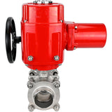 Robinet à boisseau sphérique en acier inoxydable Elephant BVPP 316.200-ISO PSI914 SS316 passage intégral, à souder, matériau du corps - acier inoxydable, actionneur électrique quart de tour Elephant QT-W (M) EX 380 V