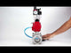 Ball valves Elephant BV3232P(3pc)-FP-W-ISO-H WDVF DN15-32 63 bar full bore, body - 316 stainless steel, seal - PTFE, for welding, with PA-DA pneumatic actuator, pneumatic distributor 4V320-08 220V, ATU AFC2000