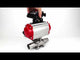 Vannes à boisseau sphérique Elephant BV3131P(3pc)-FP-W-ISO-H LONG DN10-150 passage intégral, corps - acier inoxydable 304, à souder, avec actionneur pneumatique PA-DA, distributeur pneumatique 4M310-08 220V et bloc de fin de course APL -210N