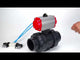 Ball valves Elephant BV4242E-FP-GRM-ISO, body material - UPVC, ball material - UPVC, seal - EPDM, with pneumatic actuator double action PA-DA and pneumatic distributor 4V320-10 220V