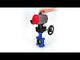 Vanne papillon d'eau Elephant WBV1616E-2W-Fb-H, matériau du corps - fonte QT450, matériau du disque - fonte QT450, joint - EPDM, avec actionneur pneumatique double effet PA-DA, 4M310-08 220V, volant MON