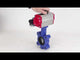 Vanne papillon d'eau Elephant WBV1631N-2W-Fb-H, matériau du corps - fonte QT450, matériau du disque - acier inoxydable AISI 304, joint - NBR, actionneur pneumatique PA-SA avec ressorts de rappel, 4M310-08 24V