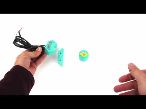 Interrupteurs magnétiques Elephant ALS200D pour actionneurs pneumatiques, angle de rotation de l'arbre - 90°, boîtier - plastique, couleur - vert