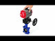 Vanne papillon d'eau Elephant WBV1616E-2W-Fb-H, matériau du corps - fonte QT450, matériau du disque - fonte QT450, joint - EPDM, avec actionneur pneumatique double effet PA-DA, volant MON