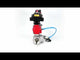 Ball valves Elephant BV3232P(4pc)-SP-3WL-T-ISO-H,  body material - Stainless steel AISI 316, seal - PTFE / PTFE / Teflon, with pneumatic actuator double action PA-DA, 4V320-10 220V, LSU APL-410N Ex, ATU AFC2000