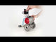 Ball valves Elephant BV3131P(3pc)-FP-F-ISO-H 16 bar, three-piece full bore flanged, stainless steel SS304, seal - PTFE, with pneumatic actuator PA-SA with return springs, with pneumatic distributor 4V320-08 220V, with GSV AFC2000