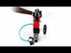 Ball valves Elephant BV3232P(3pc)-FP-W-ISO-H LONG,  body material - Stainless steel AISI 316, seal - PTFE / PTFE / Teflon, with pneumatic actuator double action PA-DA, 4V320-10 220V, LSU APL-510N Ex, handwheel MON