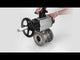 Ball valves Elephant BV3232P(2pc)-FP-F-ISO-H DN80-100 16 bar, full bore flanged, stainless steel SS316, seal - PTFE, with pneumatic actuator PA-DA-105-1 double acting, with pneumatic distributor 4M310-08 220V , with LSU APL-210N