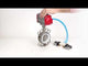 Vanne papillon d'eau Elephant WBV3131P-2W-Fb-H, matériau du corps - Acier inoxydable AISI 304, matériau du disque - Acier inoxydable AISI 304, joint - PTFE, actionneur pneumatique PA-DA double action, 4V320-08 220V