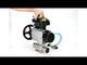 Ball valves Elephant BV3232P(3pc)-FP-W-ISO-H LONG,  body material - Stainless steel AISI 316, seal - PTFE / PTFE / Teflon, with pneumatic actuator double action PA-DA-105-1, 4V320-10 220V, LSU APL-410N Ex, ATU AFC2000