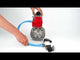 Vannes à boisseau sphérique Elephant BV3232P-FP-Fb-ISO-H 16 bar, passage intégral entre brides, acier inoxydable SS316, joint - PTFE, avec actionneur pneumatique PA-SA avec ressorts de rappel, avec distributeur pneumatique 4V320-08 220V