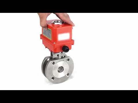 Robinet à boisseau sphérique en acier inoxydable Elephant kchmfp-elephant-110/220v, matériau du corps - acier inoxydable AISI 316, matériau de la bille - acier inoxydable AISI 316, joint - PTFE, commande par actionneur électrique
