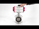 Vanne papillon d'eau Elephant WBV3131N-2W-Fb-H, matériau du corps - Acier inoxydable AISI 304, matériau du disque - Acier inoxydable AISI 304, joint - NBR, actionneur pneumatique PA-SA avec ressorts de rappel