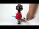 Vannes à boisseau sphérique Elephant BV3131P(3pc)-FP-W-ISO-H LONG à passage intégral, corps - acier inoxydable 304, soudé, avec actionneur pneumatique Elephant PA-SA, distributeur pneumatique 4V320-08 220V et bloc de fin de course APL-510N EX