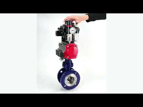 Vanne papillon d'eau Elephant WBV3EX-3431M-1W-F-ISO, matériau du corps - Acier au carbone, matériau du disque - Acier inoxydable AISI 304, joint - Métal, actionneur pneumatique PA-SA avec ressorts de rappel, 4M310-08 24V, BKV APL-410N EX BPV AFC2000