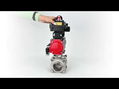 Ball valves Elephant BV3232P(3pc)-FP-W-ISO-H WDVF DN15-32 63 bar full bore, body - 316 stainless steel, seal - PTFE, for welding, with PA-DA pneumatic actuator, pneumatic distributor 4M310-08 220V, LSU APL-410N EX